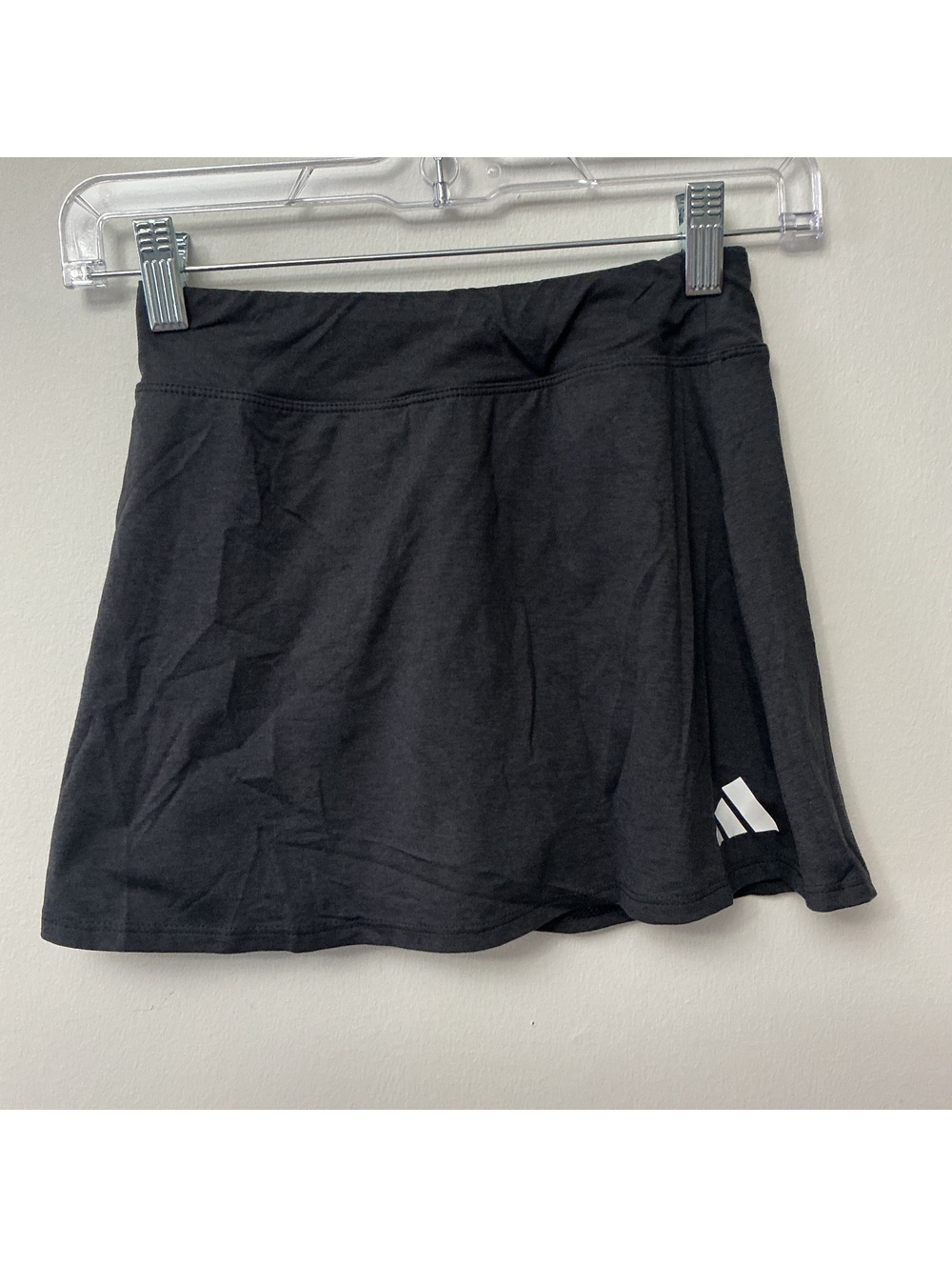Adidas Black Athletic Skort with Built-In Shorts girls Size Large